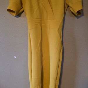 Yellow Short Sleeve Dress